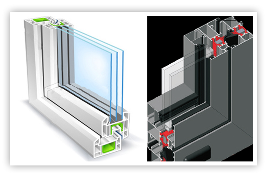 High-quality insulated double glazing doors